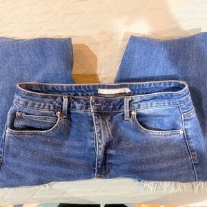 Tractr Women's Straight Leg Jeans in Classic Blue